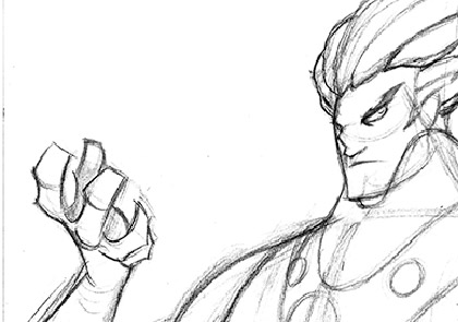 Bad guy character sketches